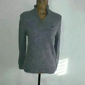 Nautica Zip Pullover warm boy’s Sweater Grey size 10/12